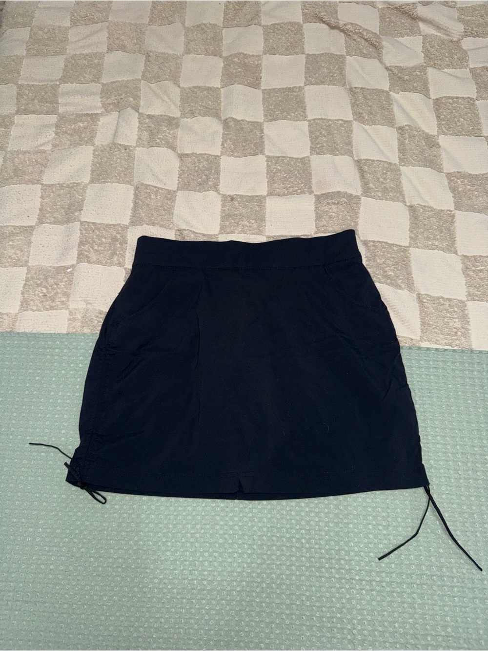 Columbia All Seasons Ruched Skort Black Activewear Skirt Size M